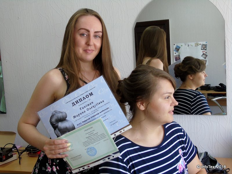 Курсы парикмахера Полтава - выпускница ИнфоТех Марина Ганиман