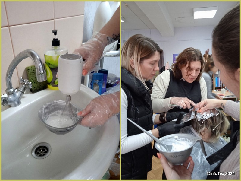 Курси перукарів Полтава - мілірування под фольгу